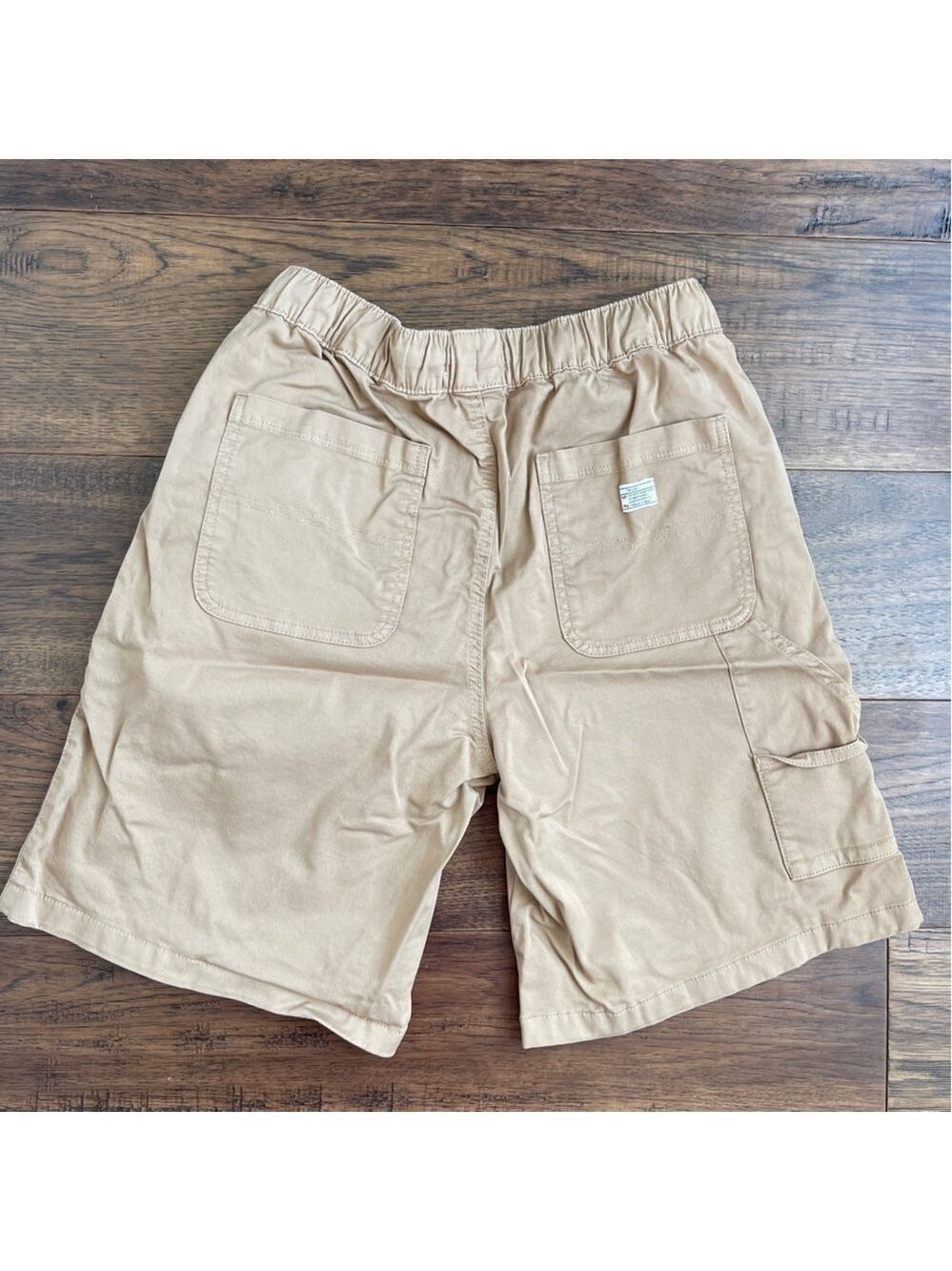 Zara Boys Casual Shorts tan chino size 13 - 14 elastic waist dressy - Picture 2 of 3